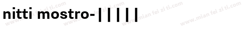 nitti mostro字体转换